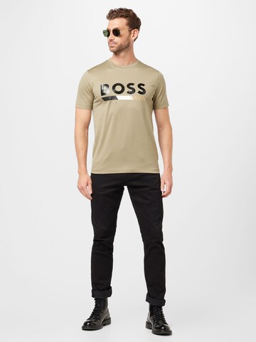 BOSS T-Shirt 'Tiburt 410' in Grün
