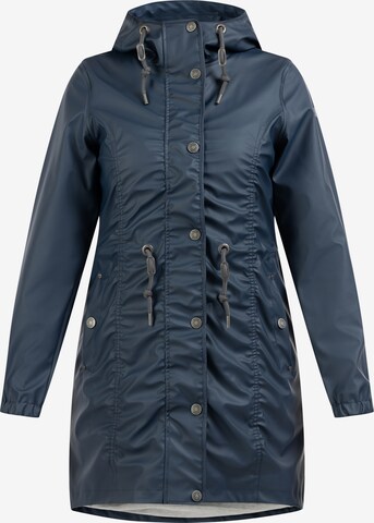 Usha Raincoat in Blue: front