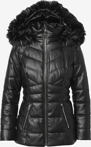 KOROSHI Winter Parka in Black: front