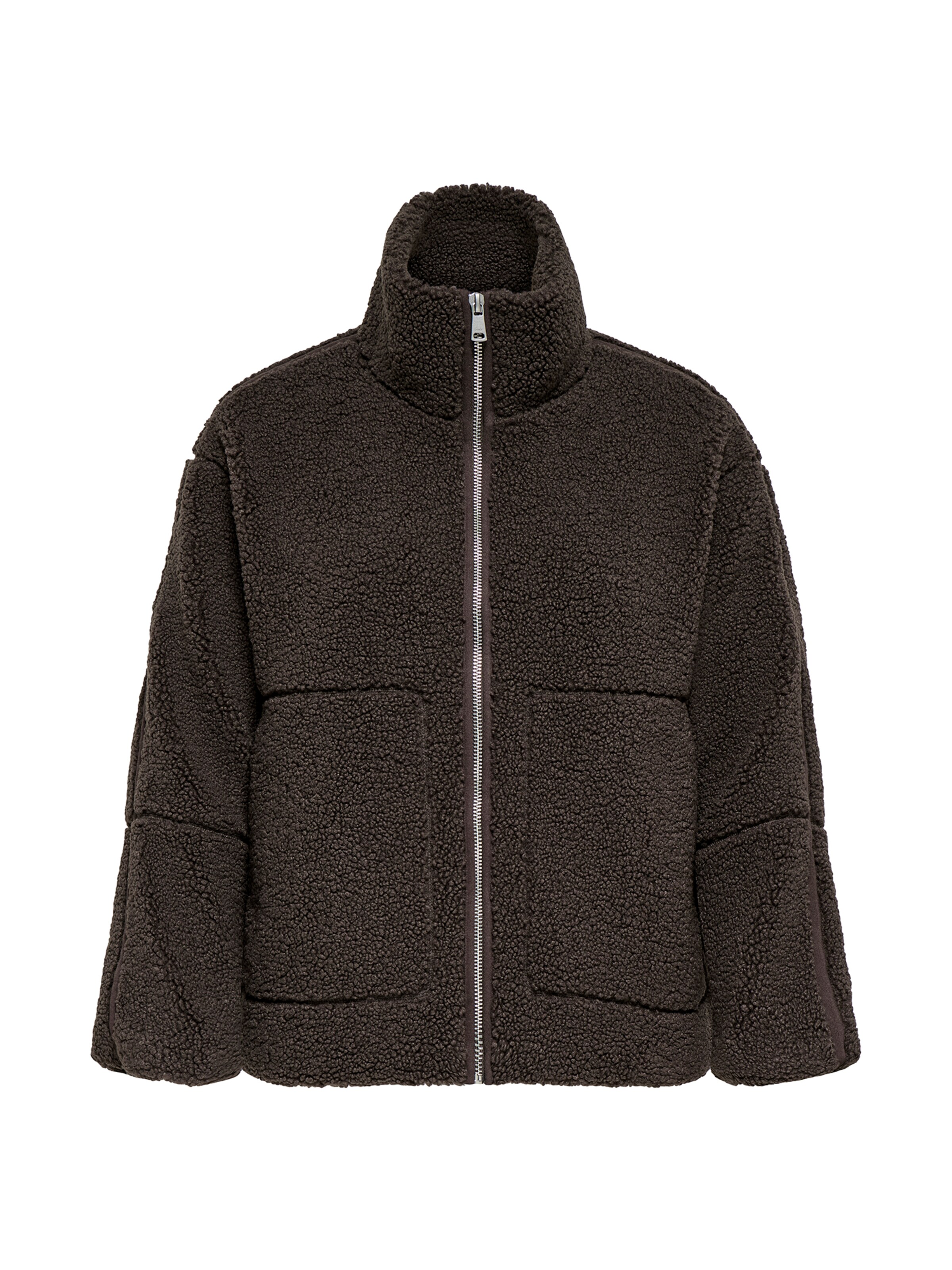 Veste en polaire 'CARASPEN' ONLY Carmakoma en marron : devant