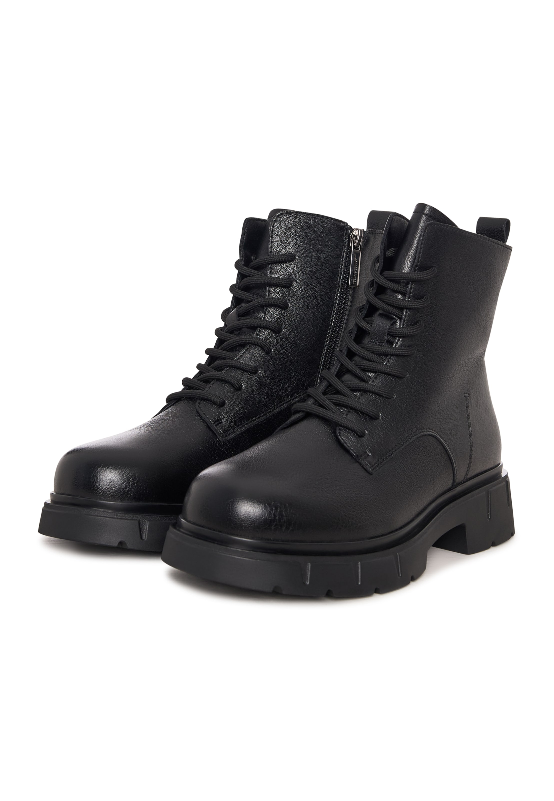 CESARE GASPARI Schnürstiefelette in Schwarz