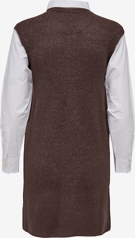 JDY Shirt Dress 'Drea' in Brown