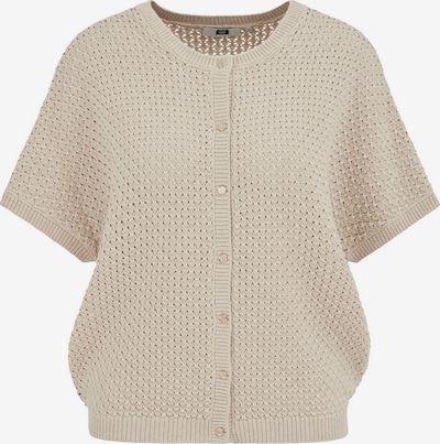 WE Fashion Strickjacke in beige, Produktansicht