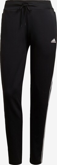 ADIDAS SPORTSWEAR Pantalon de sport 'Designed 2 Move 3-Stripes' en noir / blanc, Vue avec produit