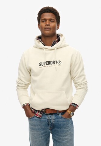 Superdry Sweatshirt in Beige: voorkant