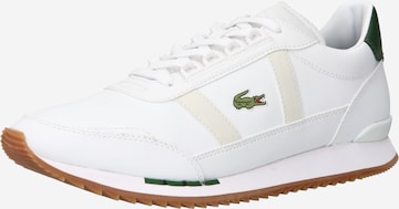 LACOSTE - Sapatilhas baixas 'Partner' em branco: frente