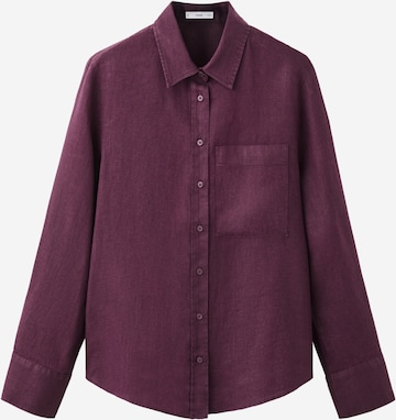 Chemisier 'LINO' MANGO en violet : devant