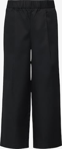 Wide Leg Pantalon s.Oliver en noir : devant