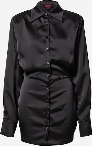 Misspap Košilové šaty – černá: přední strana