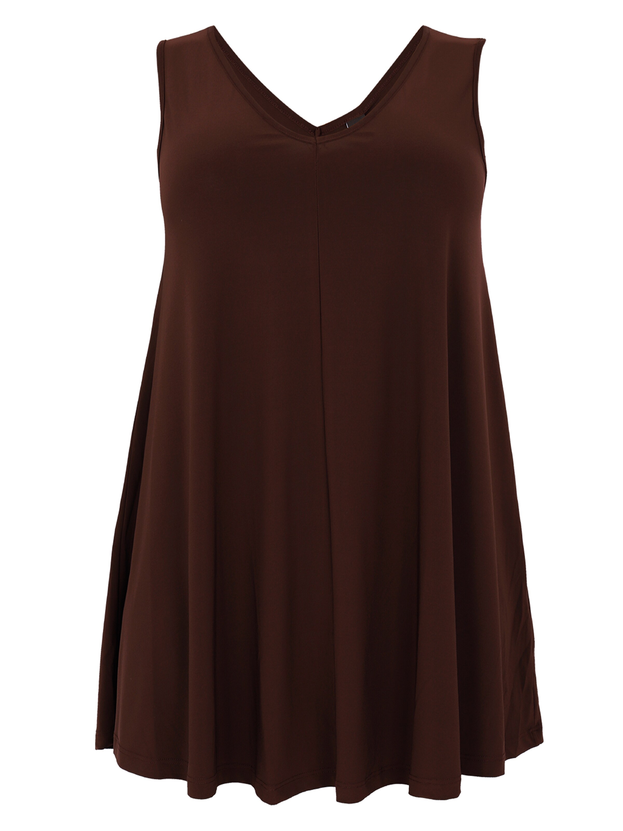 YOEK Top in Braun: Vorderseite