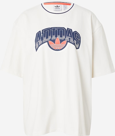 ADIDAS ORIGINALS T-shirt en marine / rouge clair / blanc, Vue avec produit