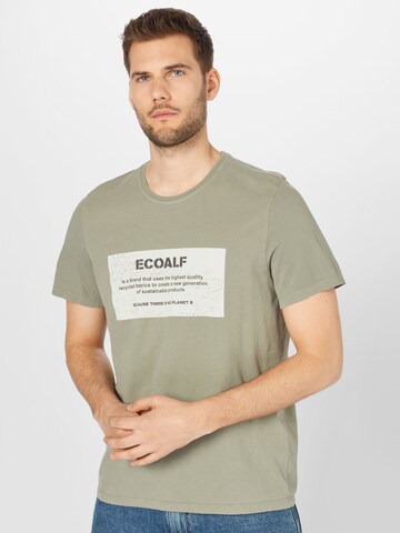 Tricou 'NEW NATAL' de la ECOALF pe verde: față