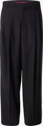 HUGOregular Hlače na crtu 'Fedix251' - crna boja: prednji dio