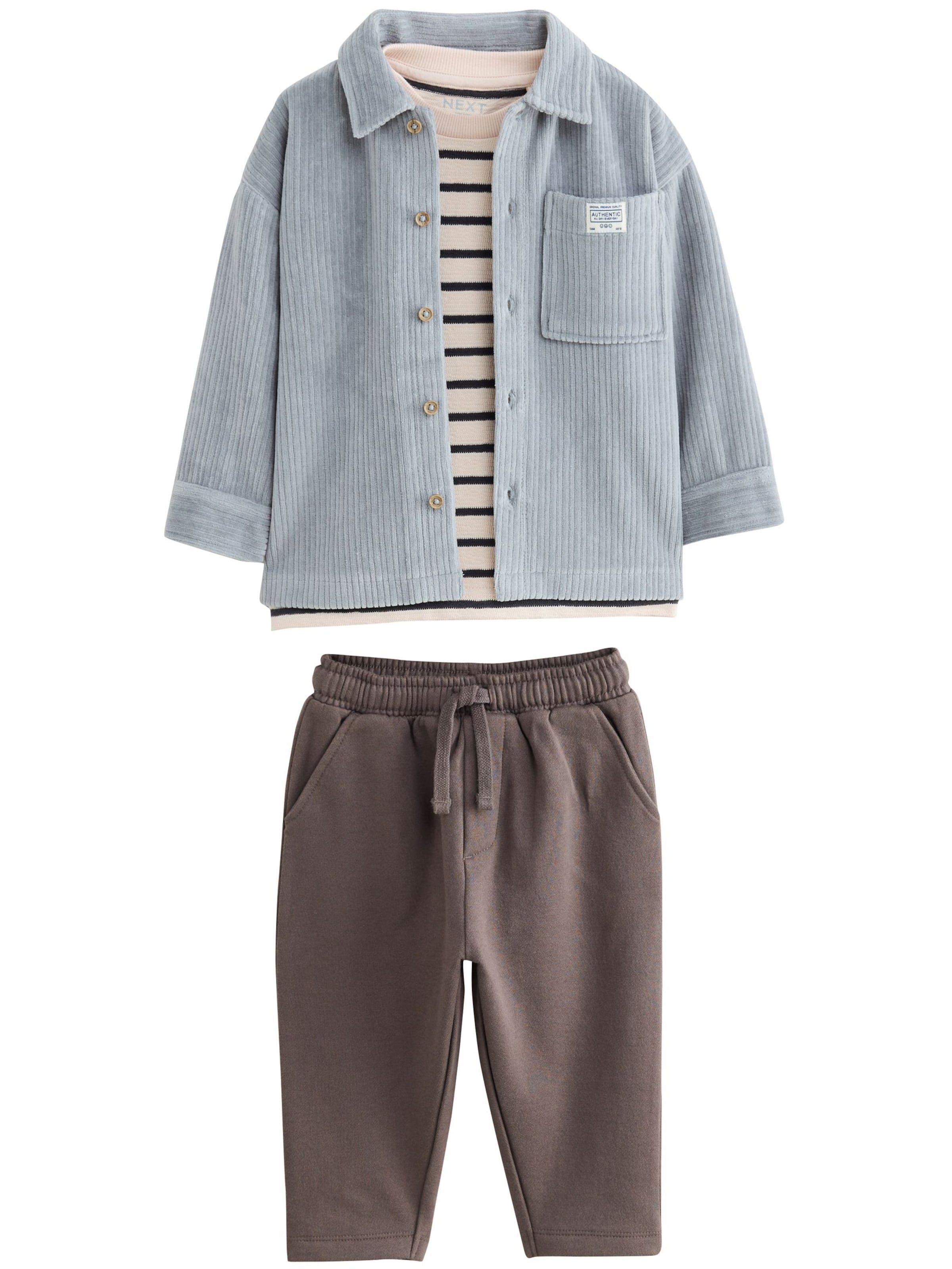 Next Komplet | modra barva: sprednja stran