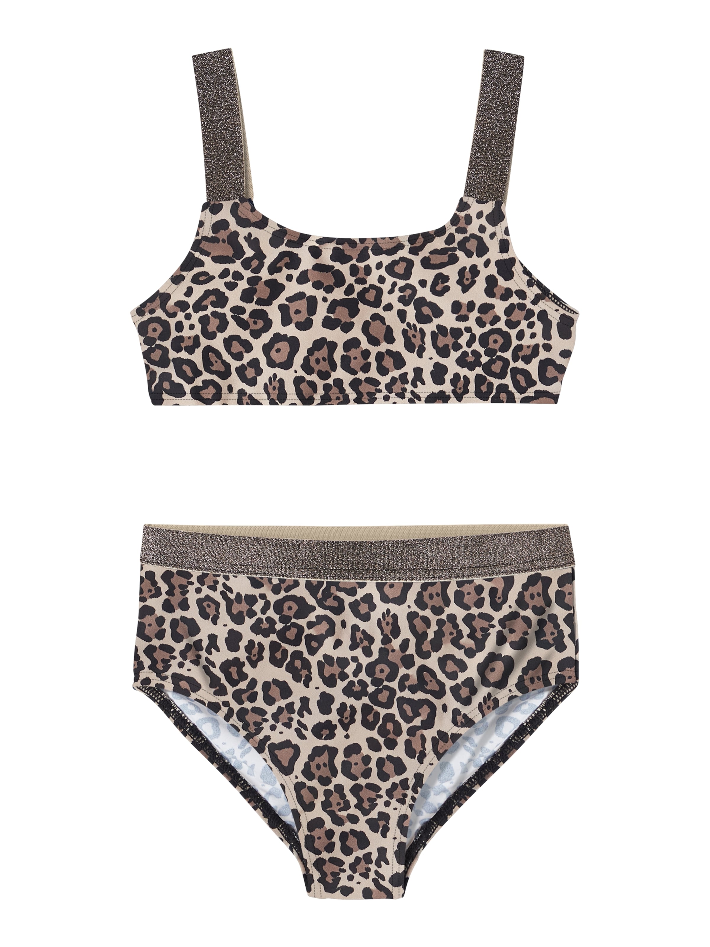 NAME IT Bustier Bikini 'Zeria' - barna: elől