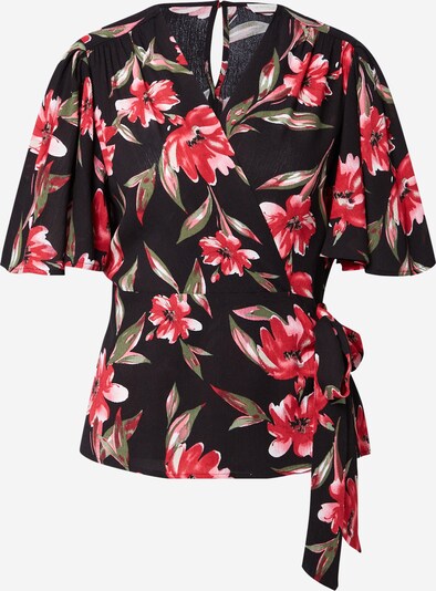 La petite étoile Bluse in grün / rot / schwarz, Produktansicht