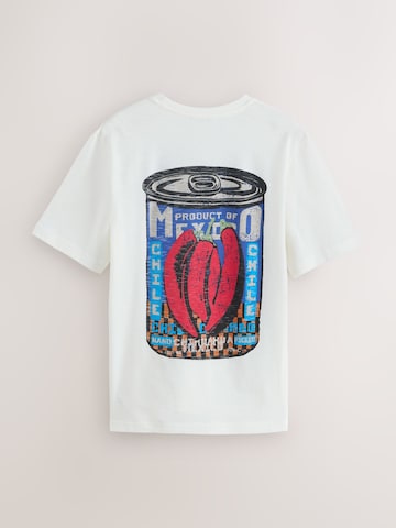 T-Shirt Next en blanc