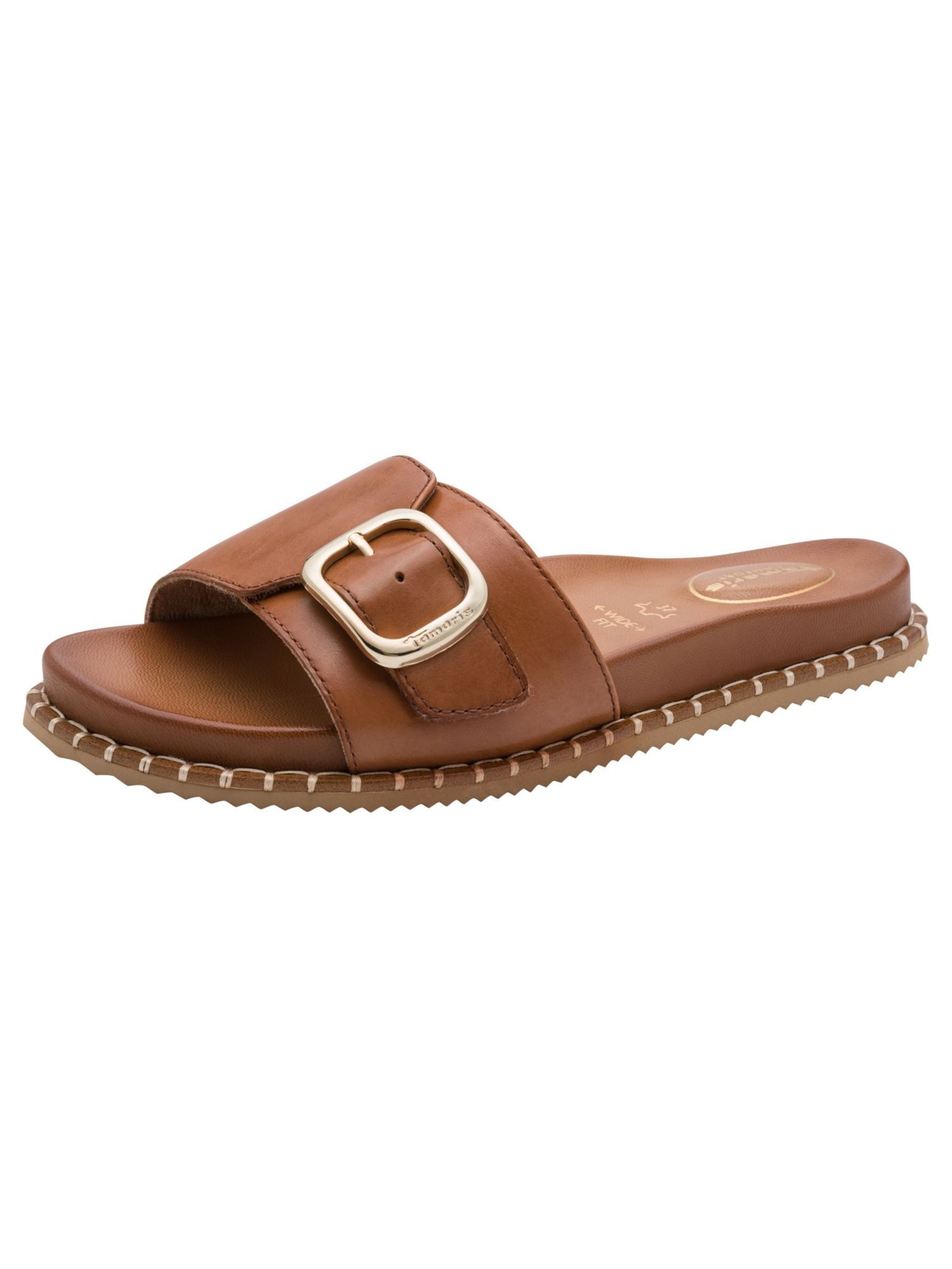 Tamaris Pantolette in Braun: Vorderseite