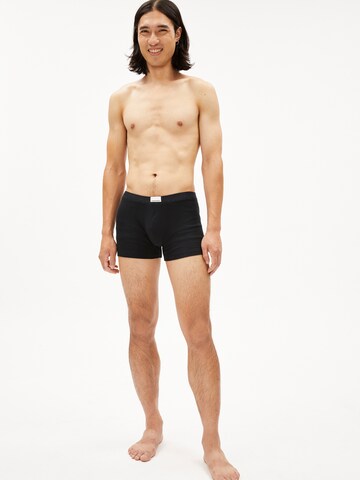 ARMEDANGELS Boxer shorts ' RICAARD RIB ' in Black