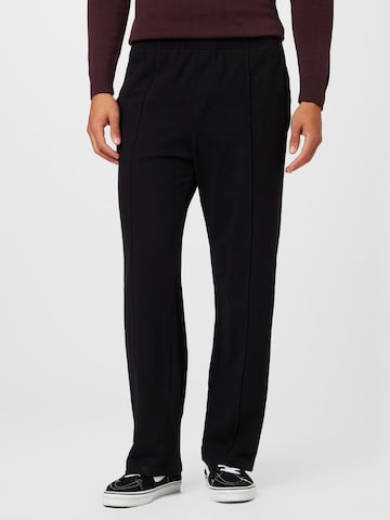 Loosefit Pantalon 'Ken' WEEKDAY en noir : devant