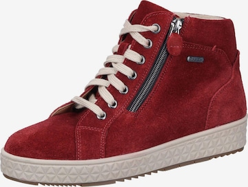 Comfortabel Stiefelette in Rot: Vorderseite