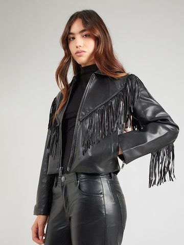 Abercrombie & Fitch Демисезонная куртка в Черный: спереди