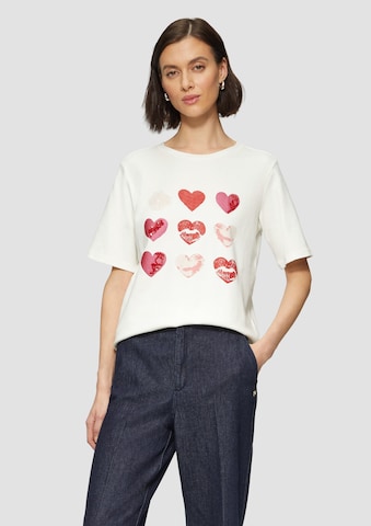 s.Oliver BLACK LABEL Shirt in Beige: voorkant