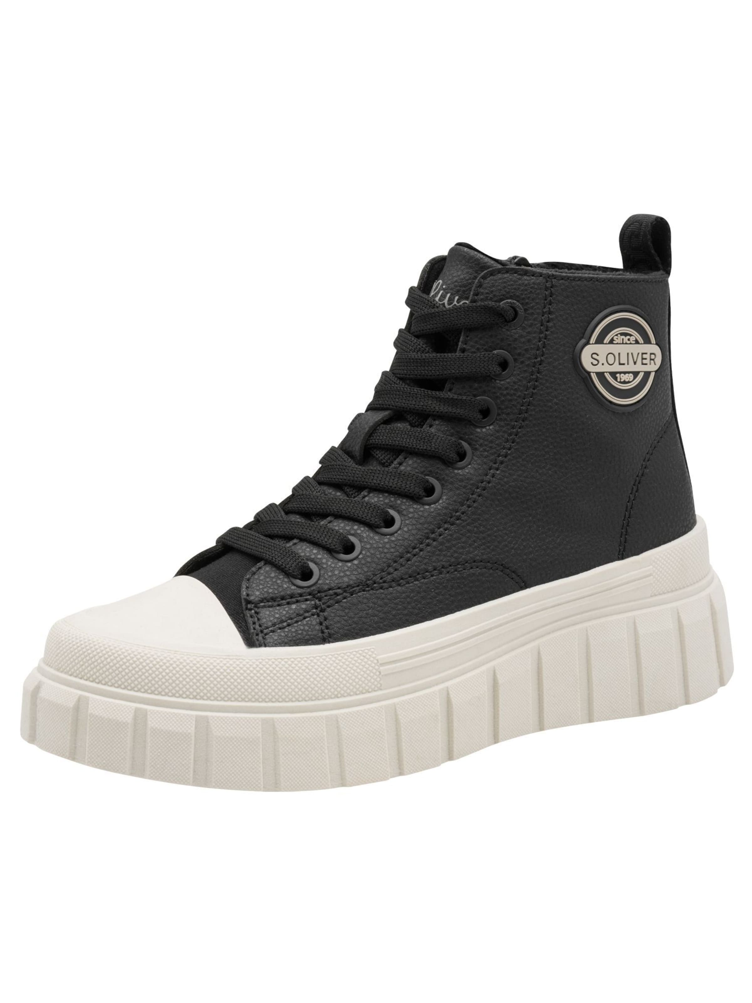 s.Oliver Sneaker in Schwarz: Vorderseite