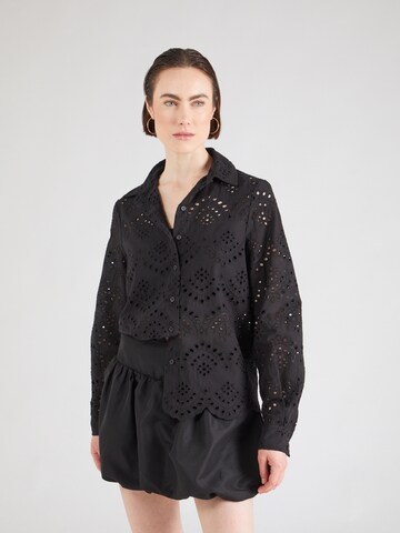 PIECES Blouse 'PCVILDE' in Black: front