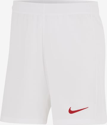 NIKEregular Sportske hlače - bijela boja: prednji dio