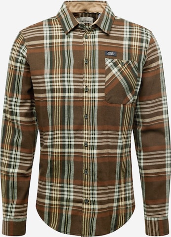 BLEND - Ajuste regular Camisa en marrón: frente