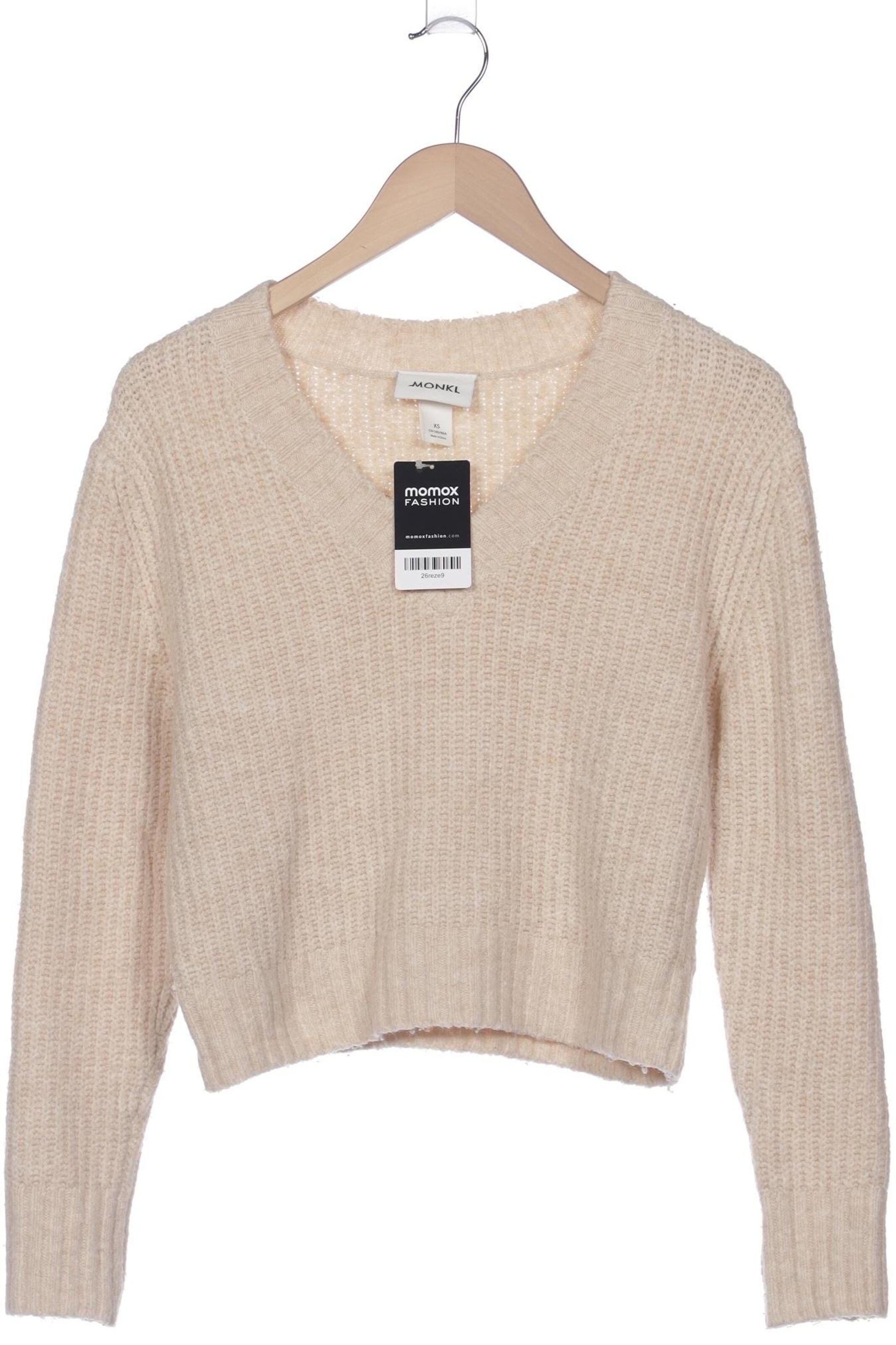 Monki Sweater & Cardigan in XS in Beige: front
