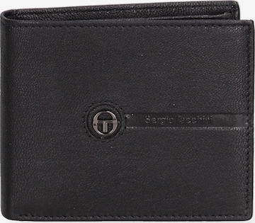 Portamonete di Sergio Tacchini in nero: frontale