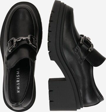 Kharisma - Sapatos com cunha frontal em preto