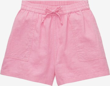 TOM TAILOR DENIM regular Bukser i pink: forside