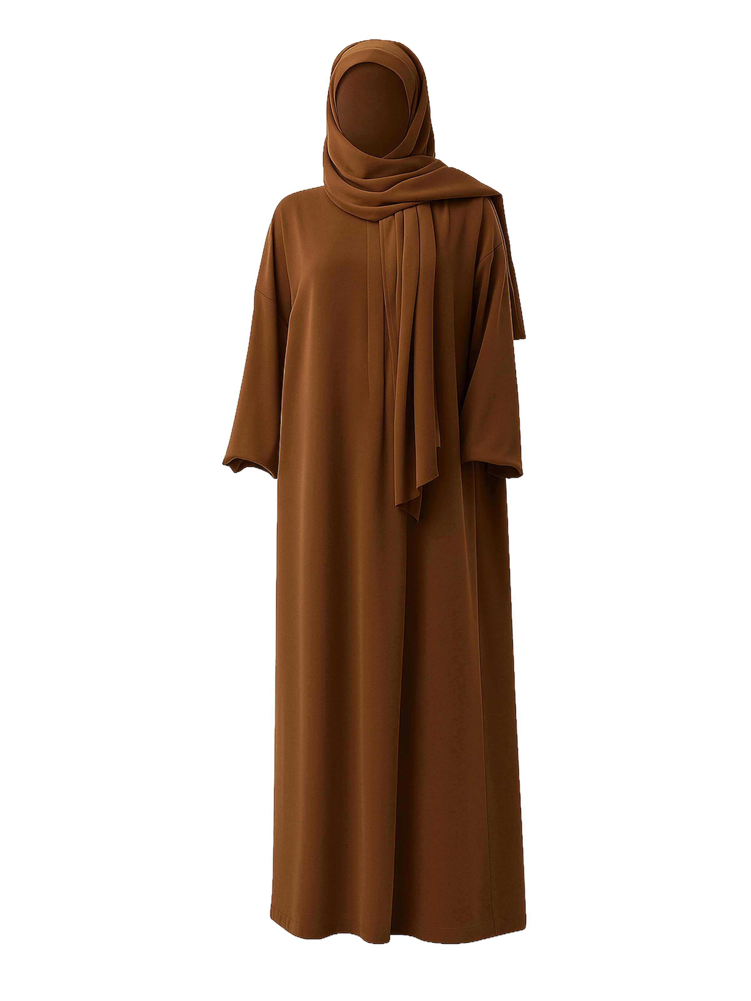 Robe Elara en marron : devant