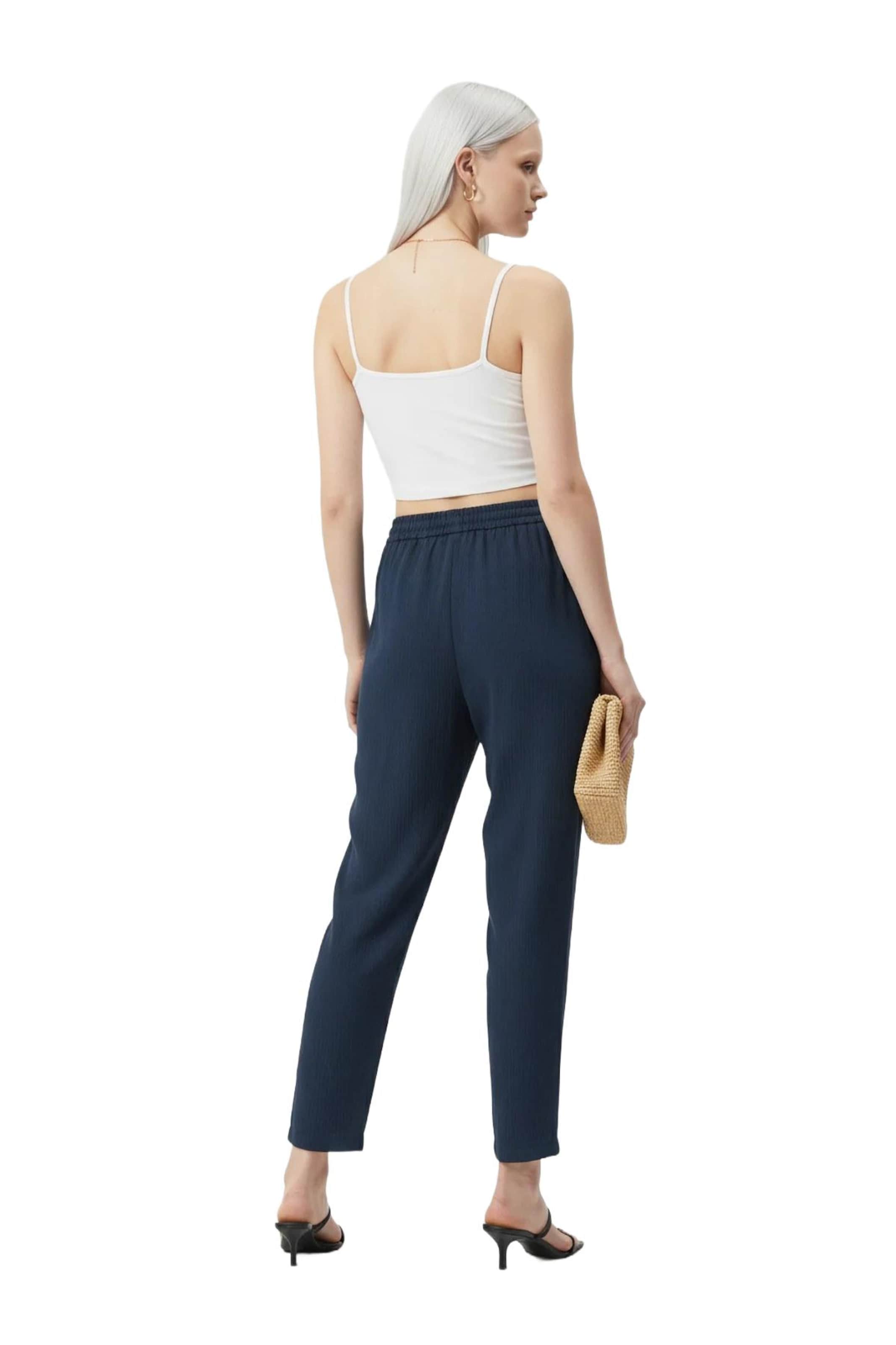 No Matter What Tapered Pleat-Front Pants in Blue