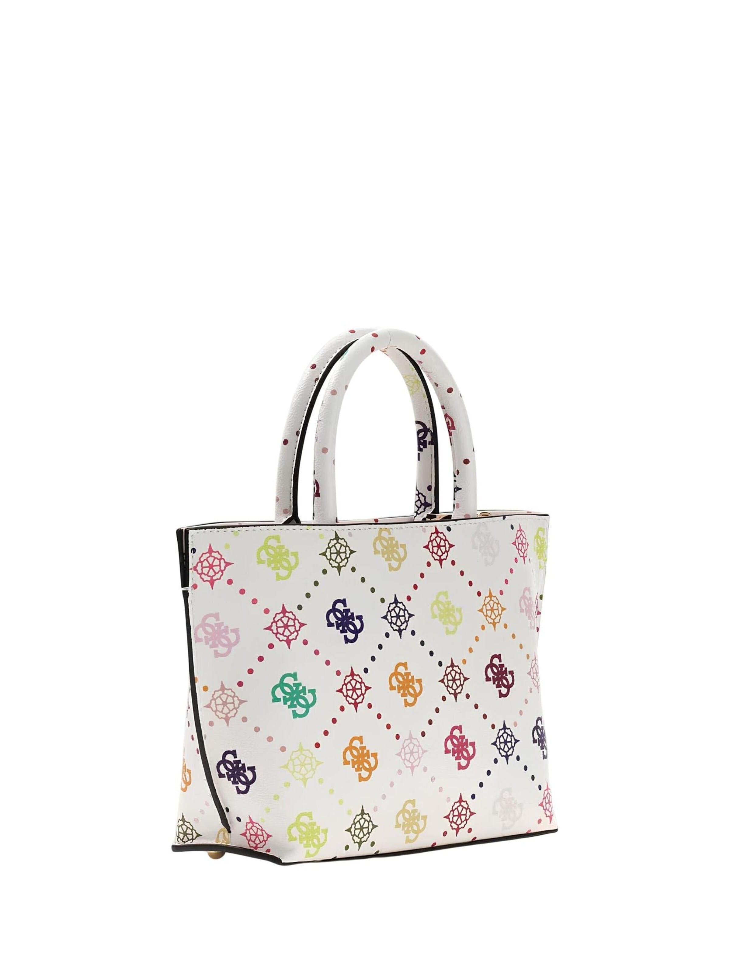 GUESSTorba preko ramena 'Guess Sac Bandoulière Emelie Logo Top Zip Multi Logo GM992875' - miks boja boja