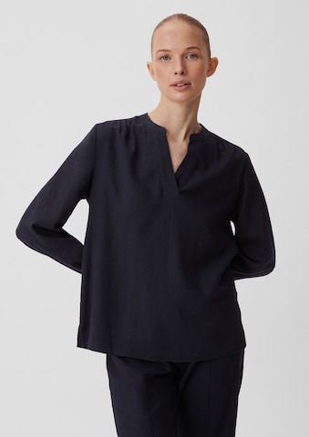 comma casual identity Blouse in Blauw: voorkant