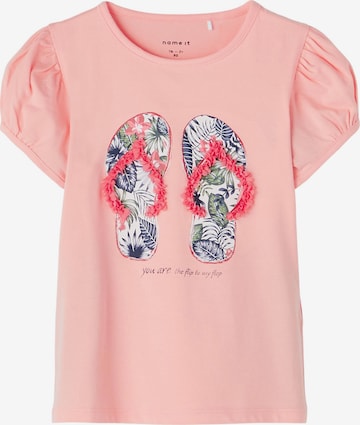 NAME IT Shirt 'Florida' in Roze: voorkant