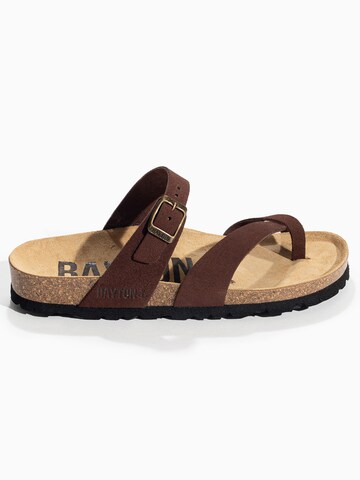 Bayton T-bar sandals 'Diane' in Brown