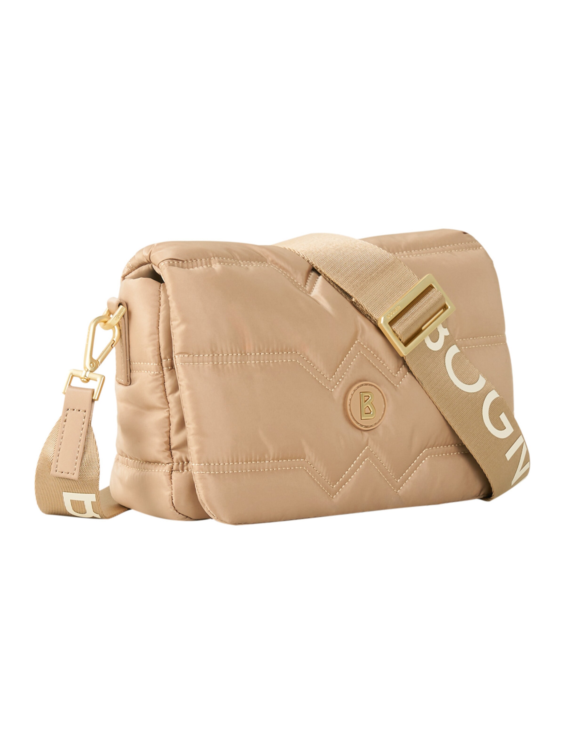 Borsa a tracolla 'Wallis Tessuto Bar' di BOGNER in beige