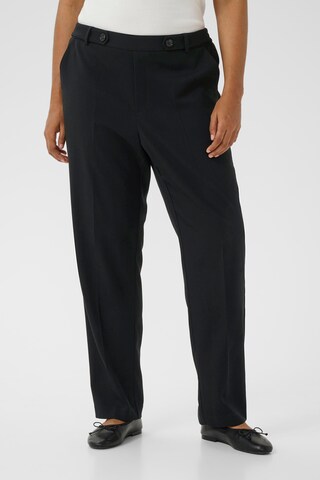 KAFFE CURVE Regular Broek 'Merl' in Zwart: voorkant