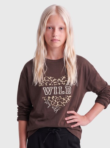 ONLY GIRLS - Camisola 'KOGSCARLETT' em castanho: frente