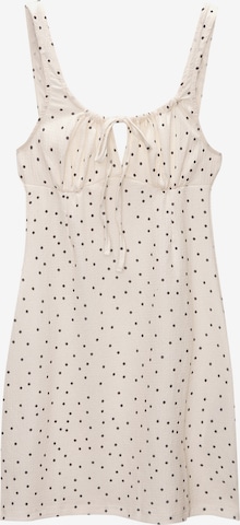Pull&Bear Summer dress in White: front