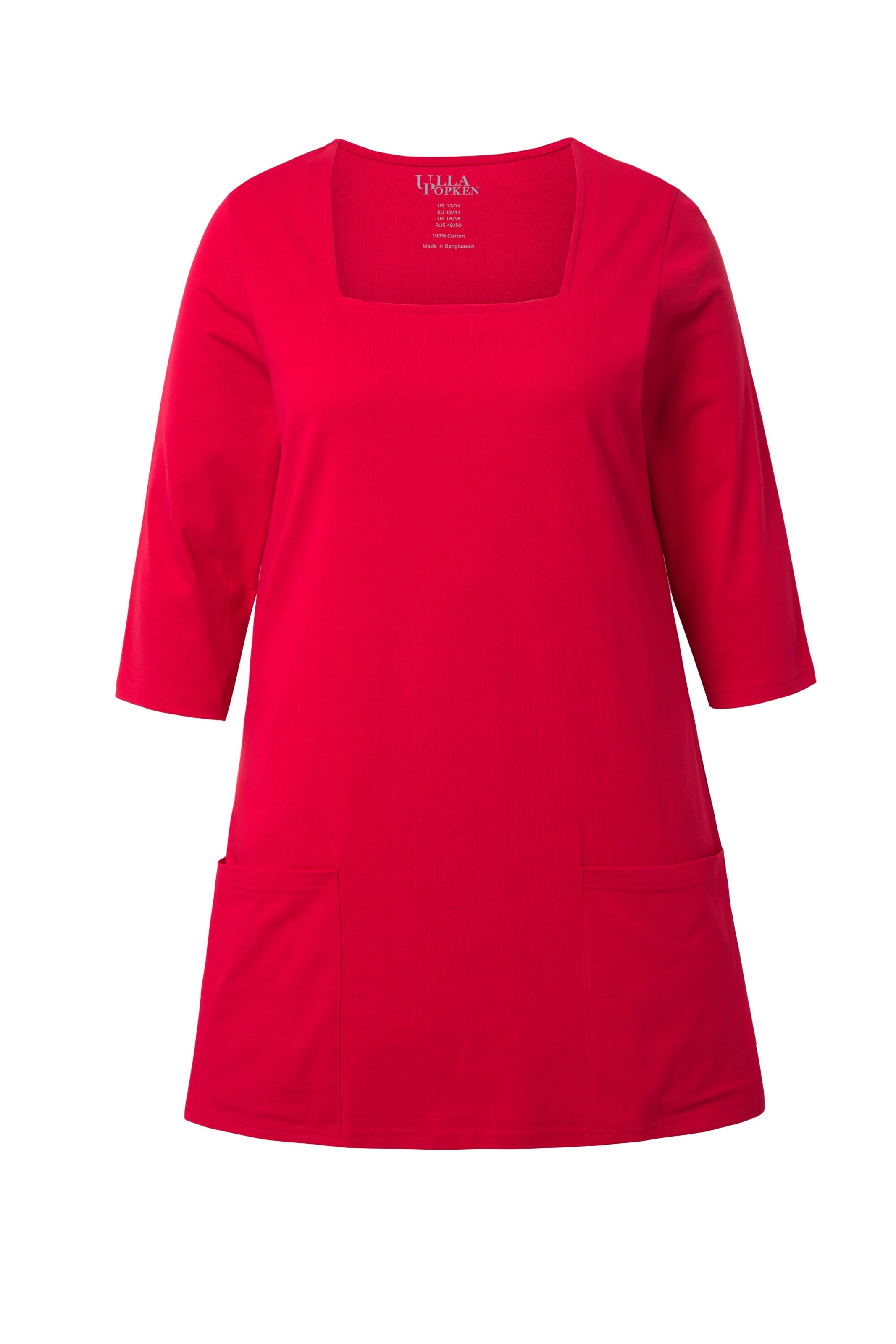 Ulla Popken Shirt in Rood: voorkant
