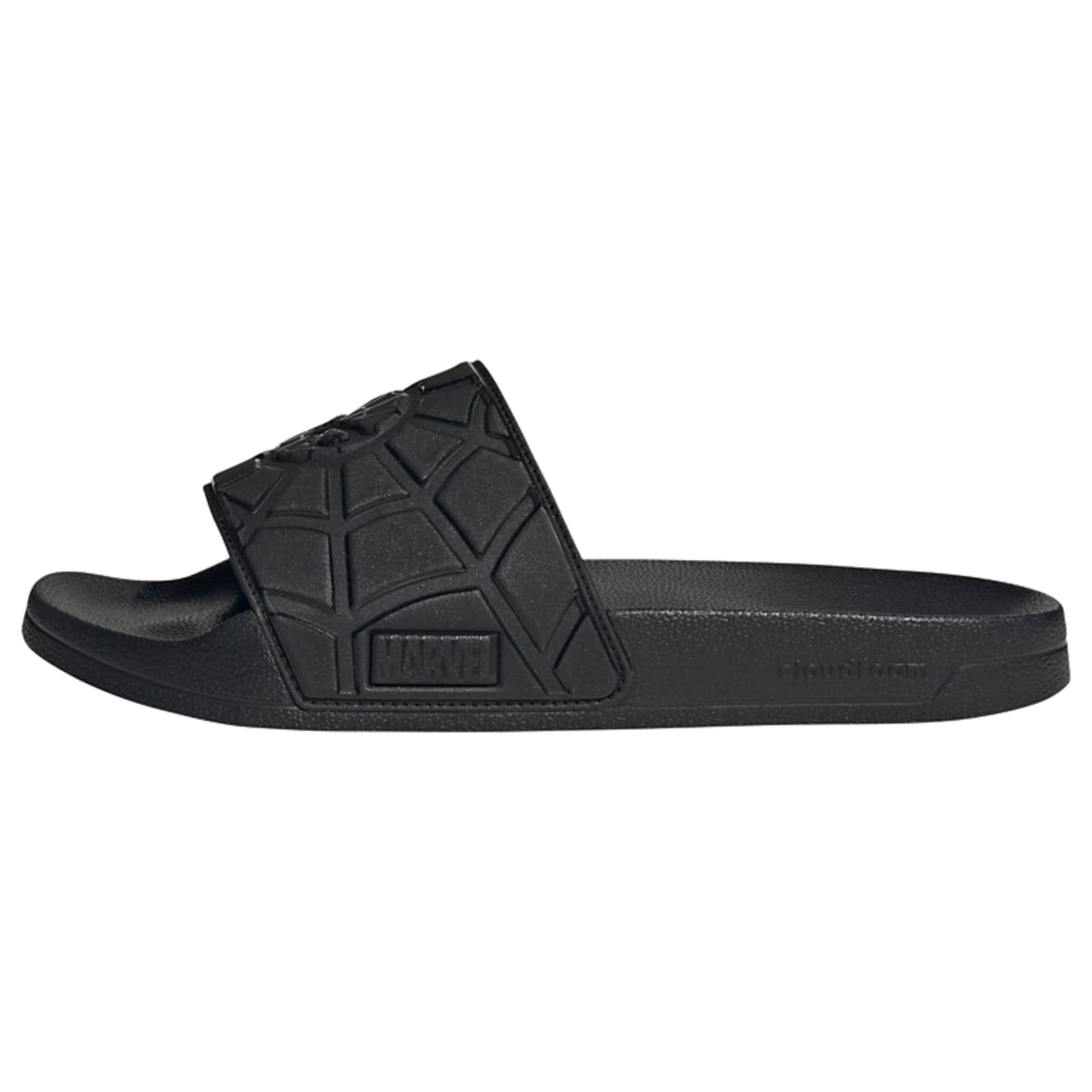 ADIDAS SPORTSWEAR - Zapatos abiertos 'Marvel Spider-Man Adilette' en negro: frente