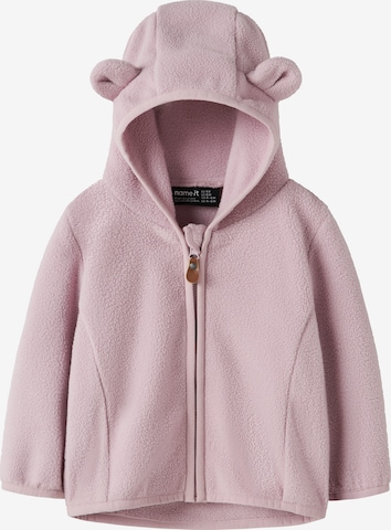 NAME IT Polár dzseki 'NBNMeeko' - lila: elől