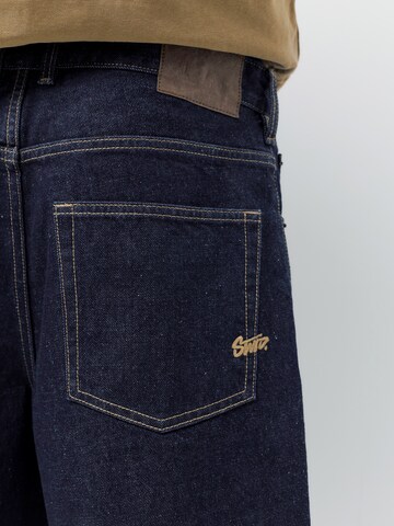 Pull&Bear Baggy Jeans in Blauw