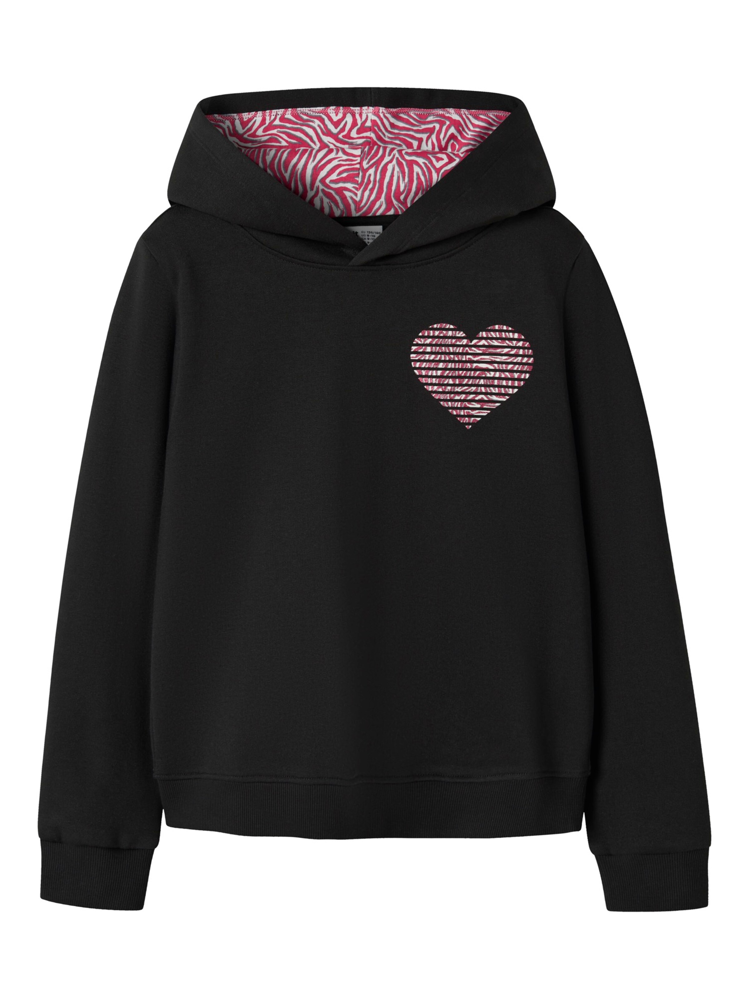 NAME IT Sudadera en 122-128 en borgoña / negro / blanco, Vista del producto